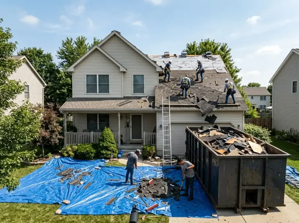 roof-replacement-debris-remova-004 — frequently asked questions, Cheapest Dumpster Rentals in Metamora, IL